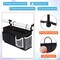 Bedside Caddy/Bedside Storage Bag Hanging Organizer for Bunk and Hospital Beds,Dorm Rooms Bed Rails,Can be Placed Glasses,Books,Mobile Phones,Keys (New Black-1)